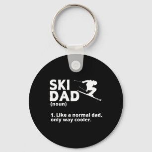 Ski Dad Father Men Mountain Skier Skiing Lover Key Ring