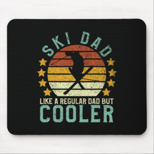 Ski Dad Funny Skier And Skiing Lover Father's Day Mouse Pad