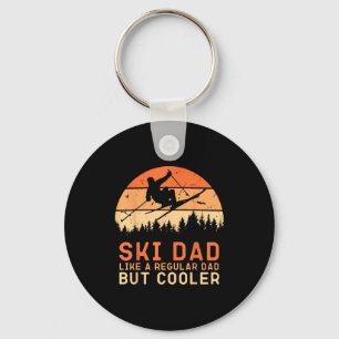 Ski Dad Funny Skiier Snow Adventure Skiing Lover M Key Ring