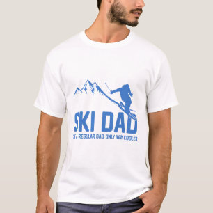 Ski Dad Funny Skiier Snowy Adventure Skiing Lovers T-Shirt