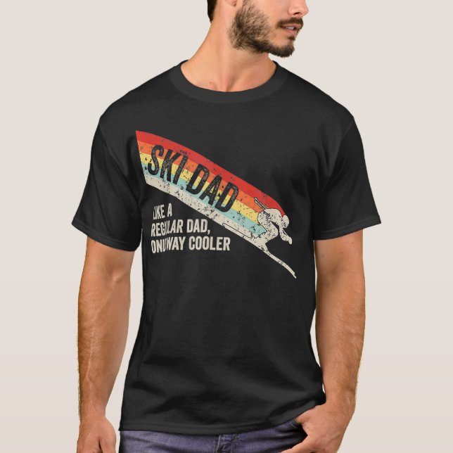 Ski Dad Funny Skiing Winter T-Shirt (Front)