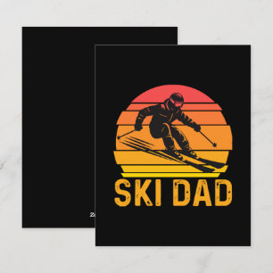 ski dad holiday card
