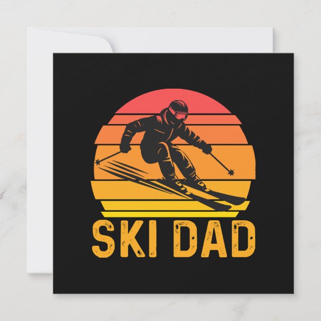 ski dad invitation (Front)