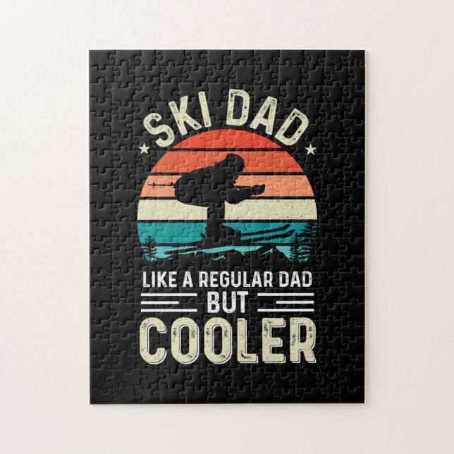 Ski Dad Jigsaw Puzzle (Vertical)