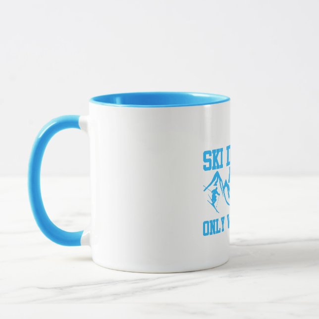 Ski Dad Like A Regular Dad Only Way Cooler Mug (Left)