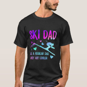 Ski Dad Skiing Daddy Papa Grandpa Cool Snowboardin T-Shirt