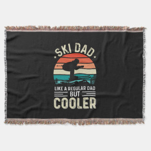 Ski Dad Throw Blanket