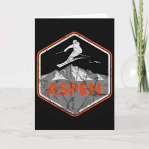 Ski Design Skiing Snowboard Skier Mountains Aspen Card