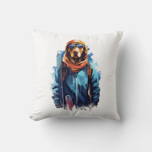Ski Dog in Ski Googles  5 Cushion