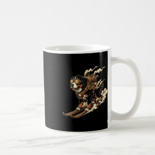Ski Dog With Jetpack And Goggles Steam Power  Coffee Mug