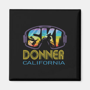 Ski Donner California Skiing Vacation Magnet