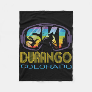 Ski Durango Colorado Skiing Vacation Fleece Blanket
