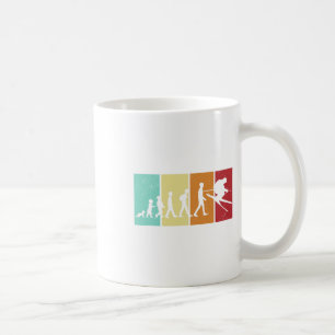 Ski Evolution - Skiing Lovers Mountains Retro Ski Coffee Mug