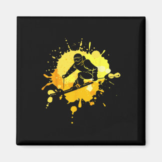 Ski For Skiier Boys Retro Skiing  Magnet