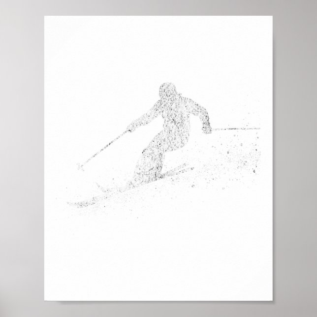Ski Freestyle Skiing Freeski  Poster (Front)