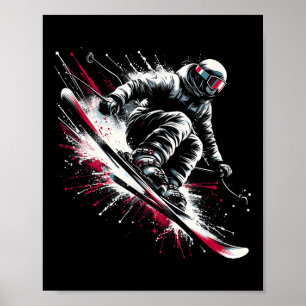 Ski Freestyle Skiing Freeski Winter Extreme Sports Poster