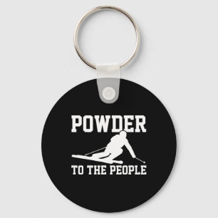 Ski Funny Saying Skiing Winter Sports Racing Skier Key Ring