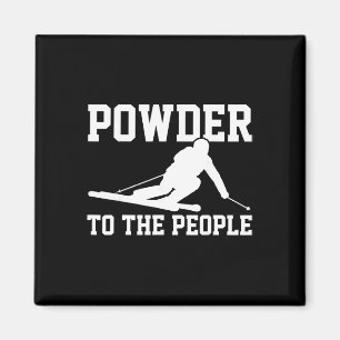 Ski Funny Saying Skiing Winter Sports Racing Skier Magnet