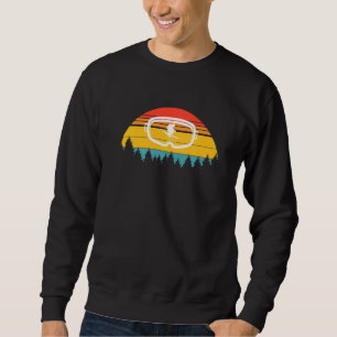 Ski Goggles Skier Skiing Vintage Retro Sweatshirt
