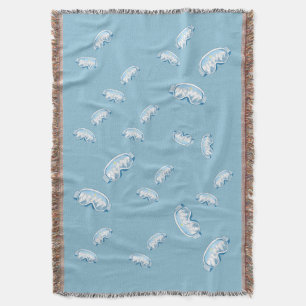 Ski Goggles with mountain reflection Throw Blanket