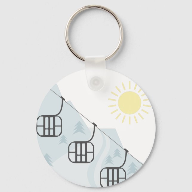 Ski Gondolas Key Ring (Front)