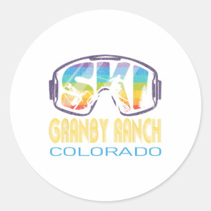Ski Gran Classic Round Sticker