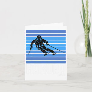 Ski Haku Japan Winter Sports Vintage Retro Skiing Card