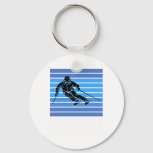 Ski Haku Japan Winter Sports Vintage Retro Skiing Key Ring