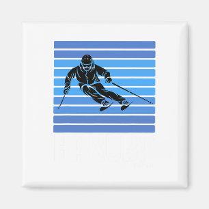 Ski Haku Japan Winter Sports Vintage Retro Skiing Magnet
