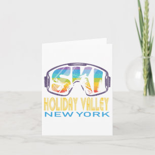 Ski Holiday Valley New York Skiing Vacation Card