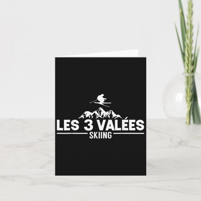 Ski Holidays Des Skiers The 3 Valleys Skiing  Card (Front)