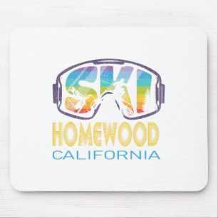 Ski Homewood California Skiing Vacation Mouse Pad