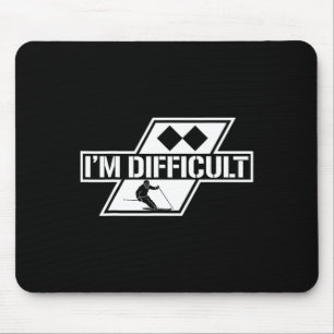 Ski Ice Skiing Winter Sport Downhill Snow Lover Mouse Pad