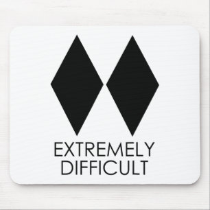Ski I'm Difficult Skiing Skier Snowboard Snowboard Mouse Pad