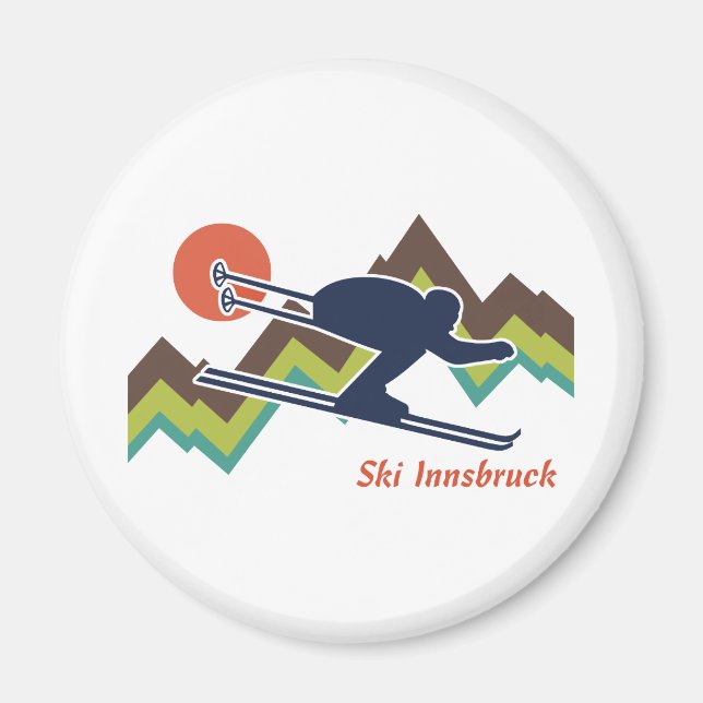 Ski Innsbruck Magnet (Front)