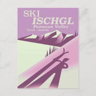 Ski Ischgl,Paznaun Valley Tyrol Postcard