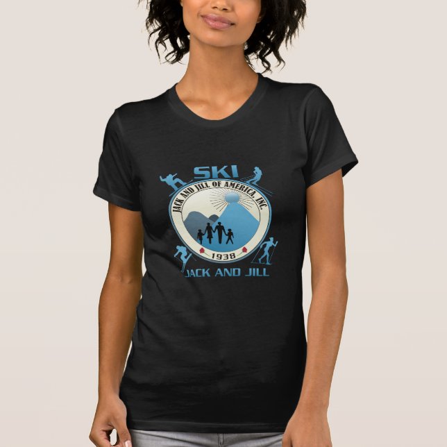 Ski Jack and Jill Blue T-Shirt (Front)
