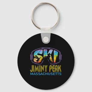 Ski Jiminy Peak Machusetts Skiing Vacation Key Ring