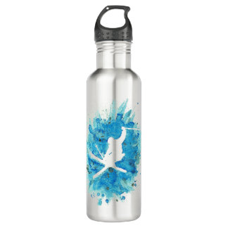 Ski jump art 710 ml water bottle