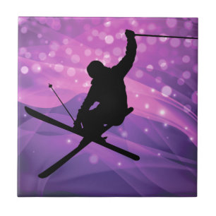Ski Jump Ceramic Tile