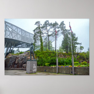 Ski Jump in Oslo, Norway Poster