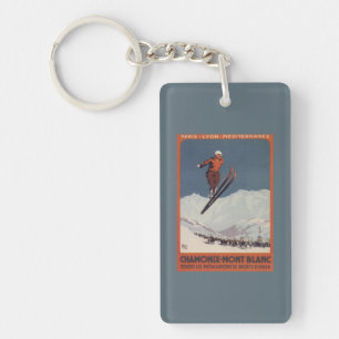 Ski Jump - PLM Olympic Promo Poster Key Ring
