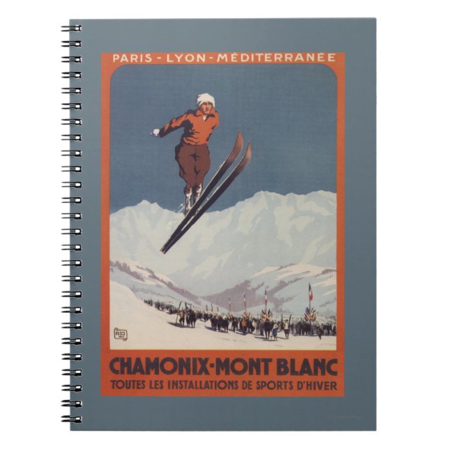 Ski Jump - PLM Olympic Promo Poster Notebook (Front)
