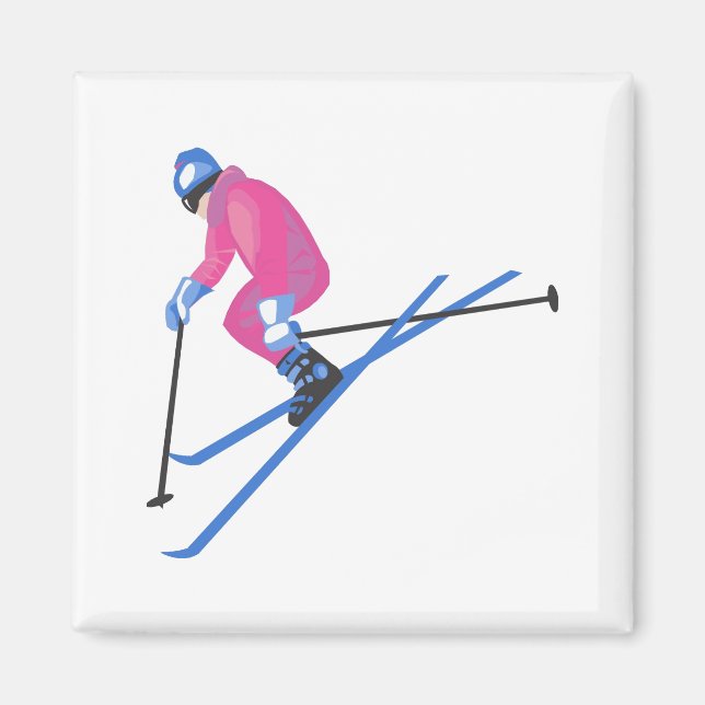 Ski Jumper Magnet (Front)