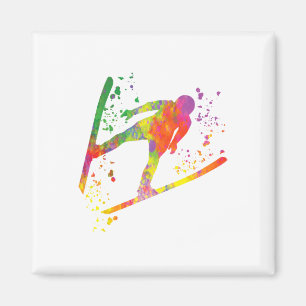 Ski Jumper Ski Flying Ski Jumping Nordic Skiing 1 Magnet