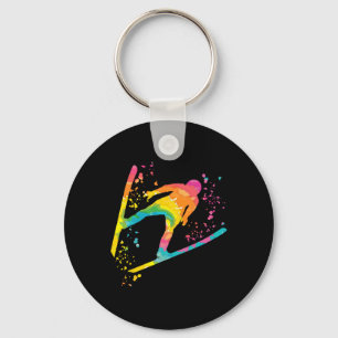 Ski Jumper Ski Flying Ski Jumping Nordic Skiing Key Ring