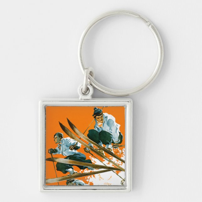 Ski Jumpers by Ski Weld Key Ring (Front)