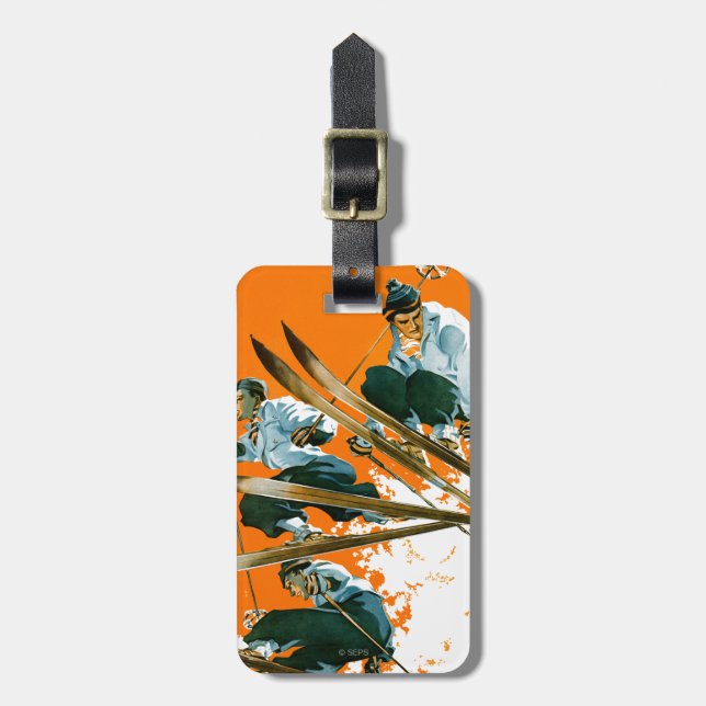 Ski Jumpers by Ski Weld Luggage Tag (Front Vertical)