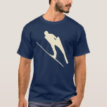 Ski Jumping #2 T-Shirt<br><div class="desc">Customizable in dark colors</div>