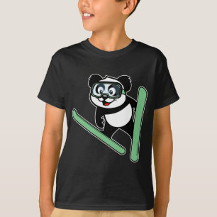 Ski-jumping Panda T-Shirt
